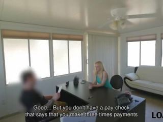 Loan4k&period; man grabs camera and organizes adult film casting in loan agency