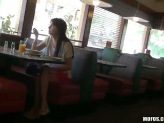 Young lady from the diner spied on and fucked