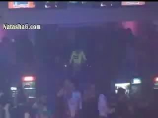 Two russian vse in disco nightclub