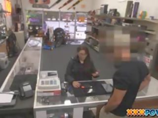 She gets pounded because of stealing in the pawn shop